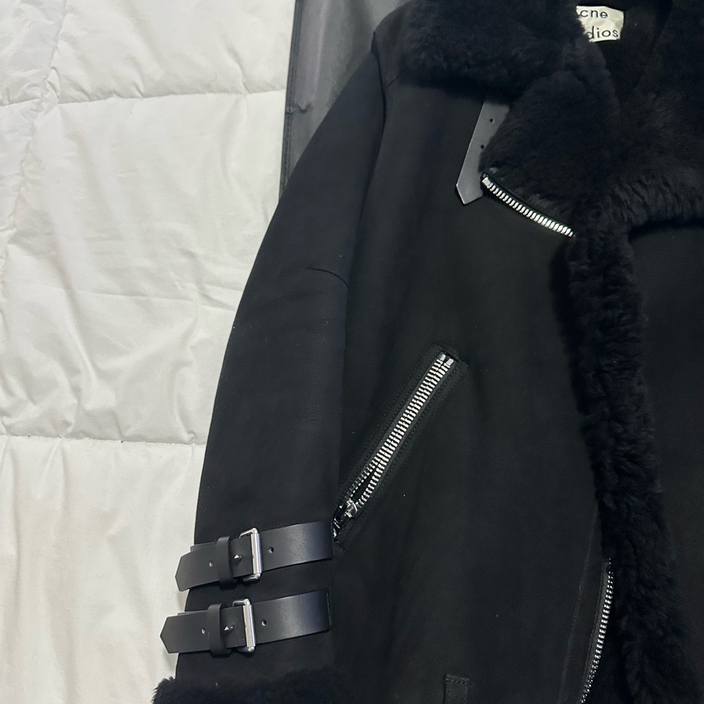 Acne Studios Suede Shearling Jacket - image 7